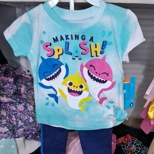 Colorful Shark Graphic T-Shirt